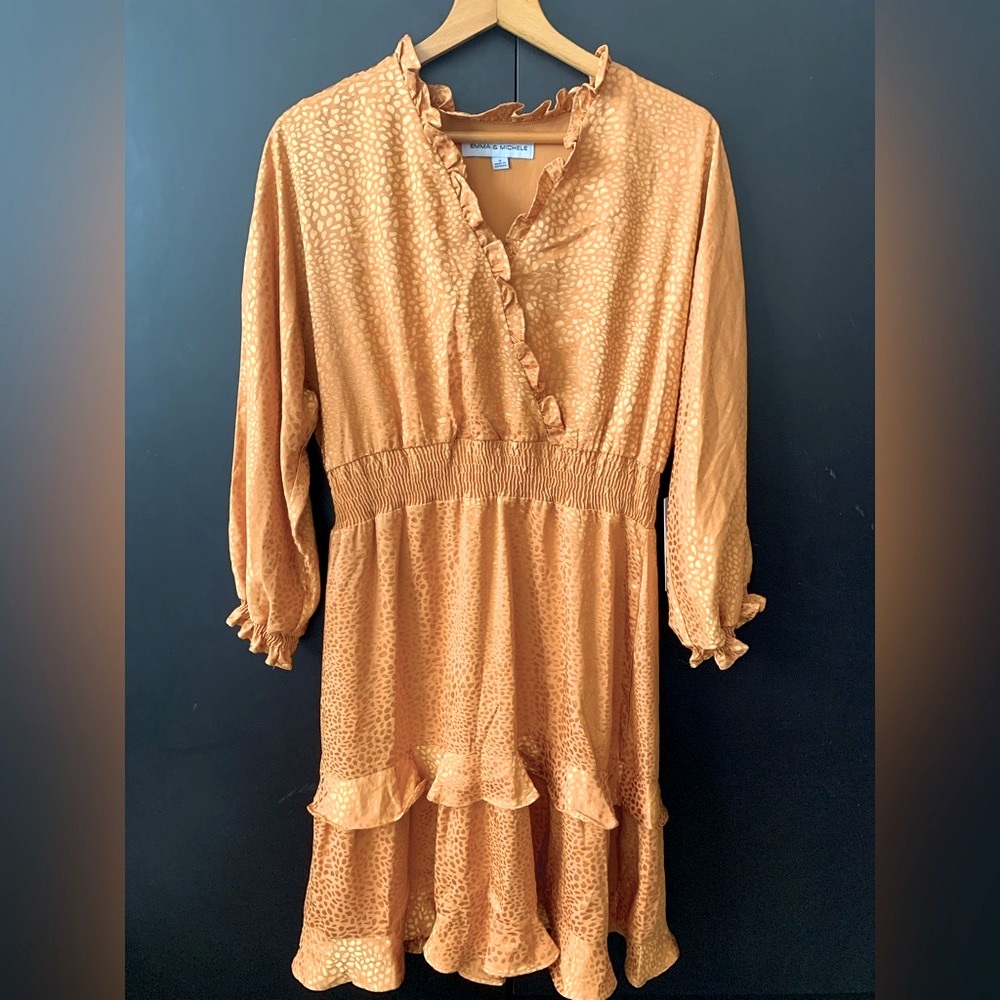 Gold Cheetah print Dress